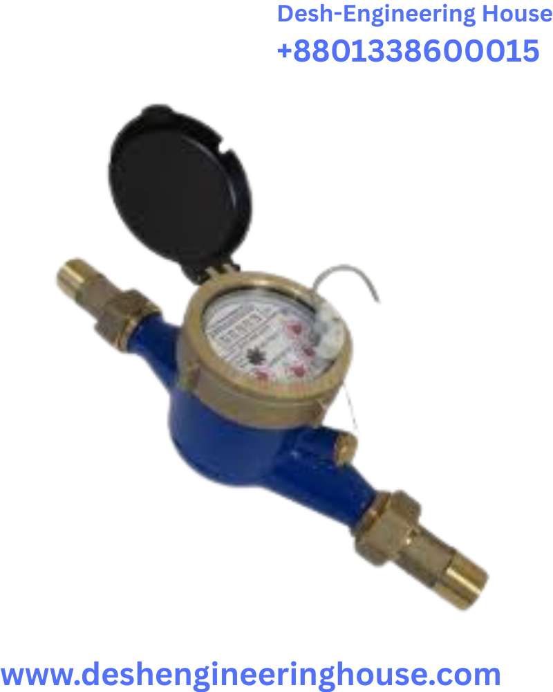 One-inch analog water flow meter.