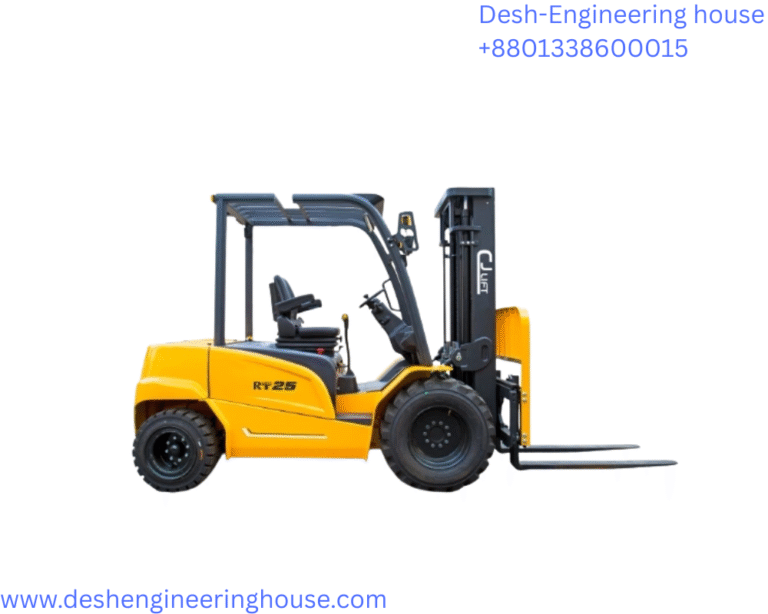 Lithium battery-powered 2.5-ton rough-terrain electric forklift available for purchase in Bangladesh