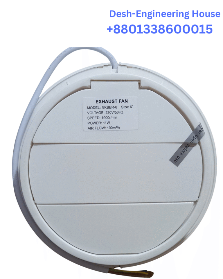 Six-inch Round Shatterproof Plastic Exhaust Fan