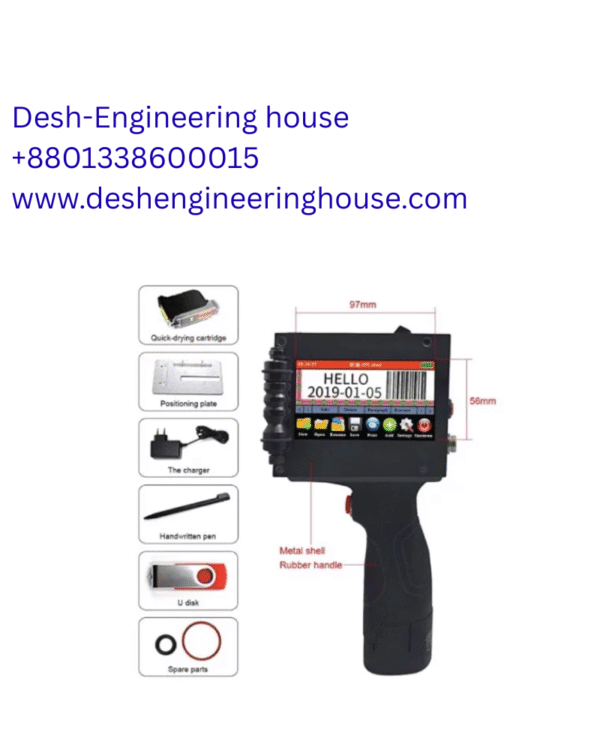 0.5 Inch Hand held Date Coding Inkjet Printer Machine