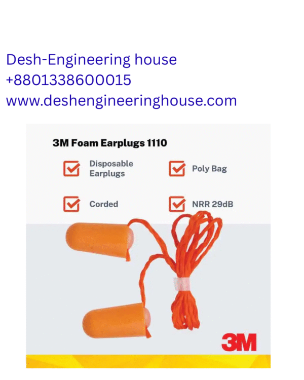 3M 1110 Earplug | Sound Blocking Up To 29 dB | Ideal For Studying, Meditation, Flying, and Sleeping